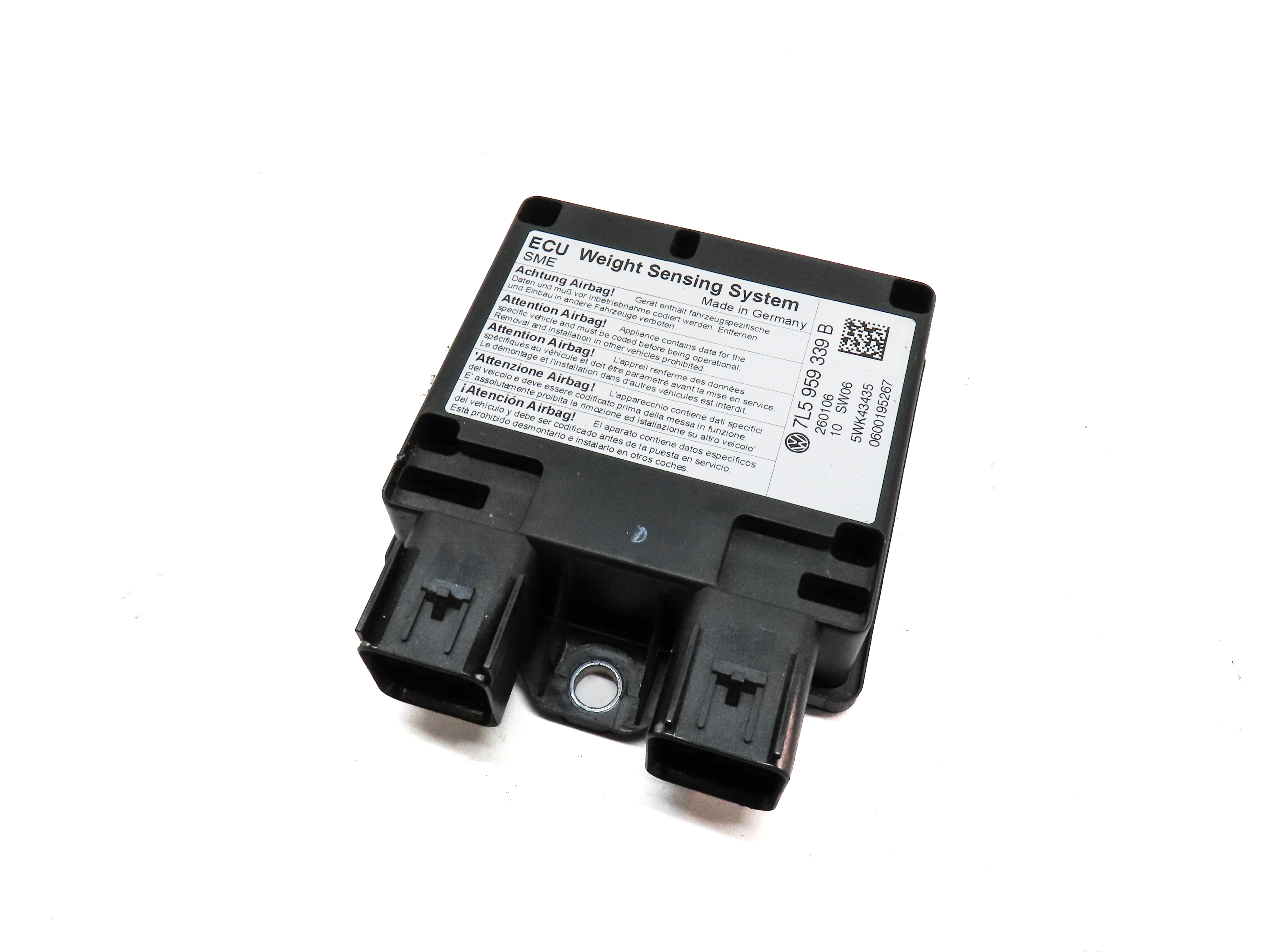 2006 PORSCHE CAYENNE S (955) RIGHT PASSENGER SEAT OCCUPANCY WEIGHT SENSOR MODULE — exact item pictured